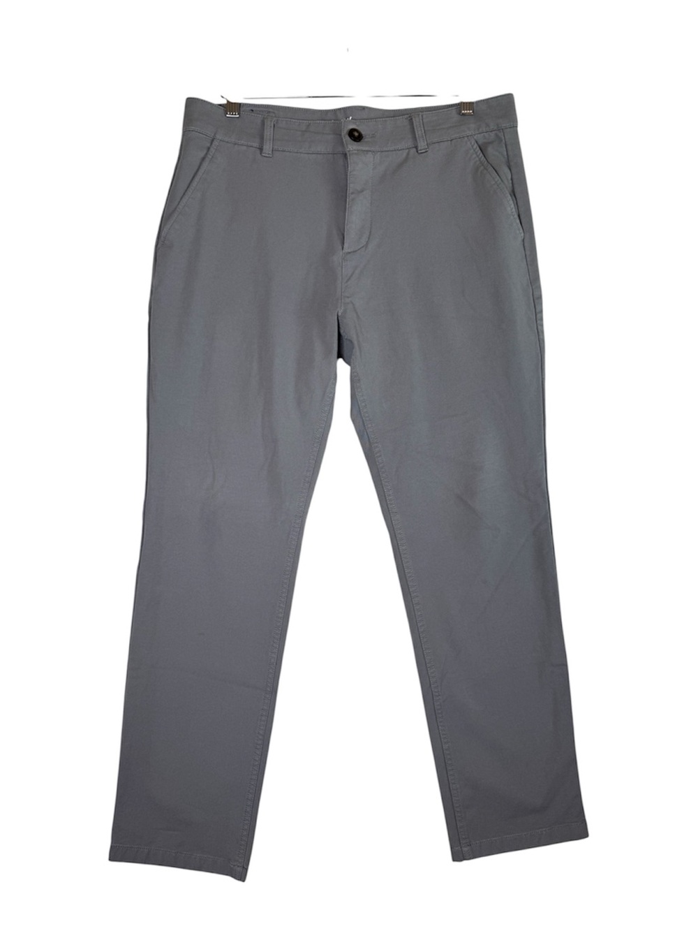 Mugsy Damens Chino Stretch Flat Front Pants Gray Men's Size 34x30